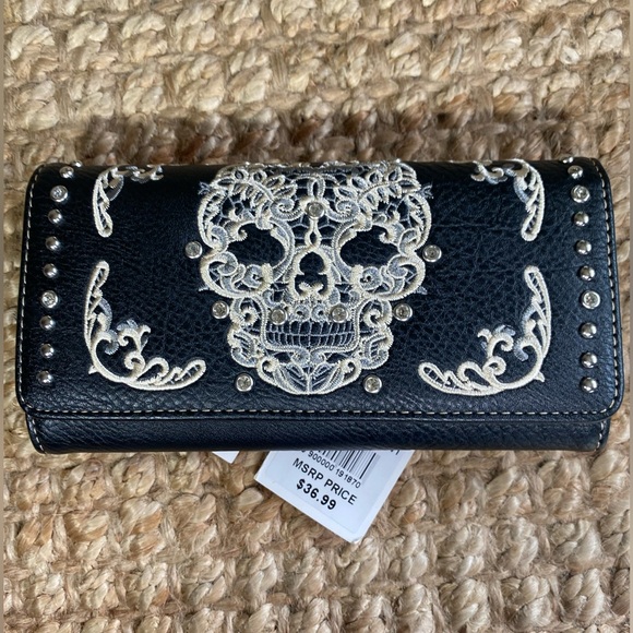 Montana West Handbags - Montana West sugar skull collection wallet